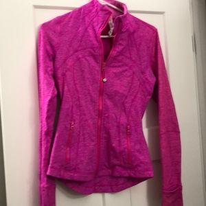 Luluemon zip up - hot pink!